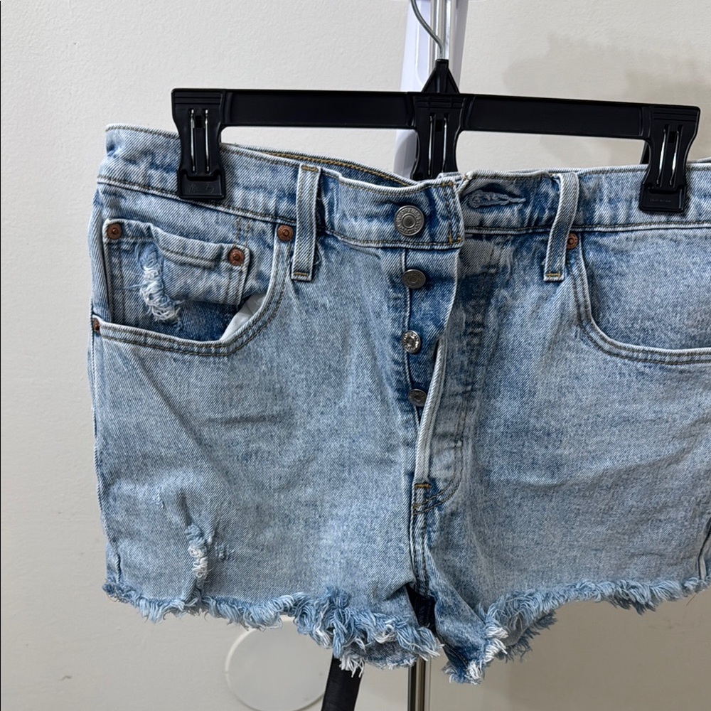 Levi's Blue Jean Shorts Distressed Cut-Offs